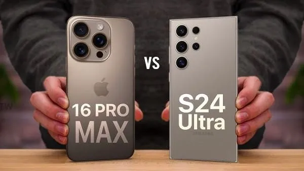 Apple iPhone 16 pro max vs Samsung S24 ultra